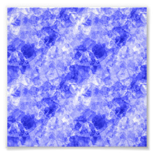 Blue Crumpled Texture Photo Print