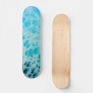 Blue Crush - Abstract Coastal Artwork Skateboard
