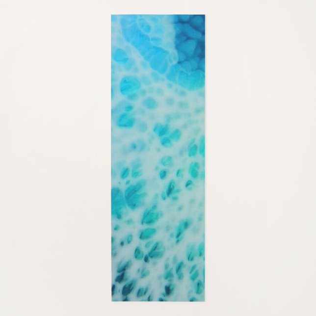Blue Crush - Abstract Coastal Artwork  Yoga Mat (Front)