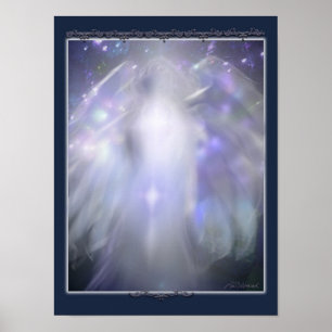 blue crystal angel poster