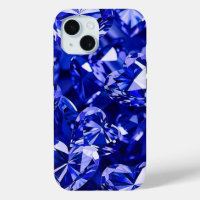 Blue Crystal Diamond Hearts