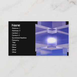 Blue Crystal Light Business Card