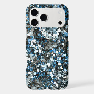 blue crystal / mosaic abstract design