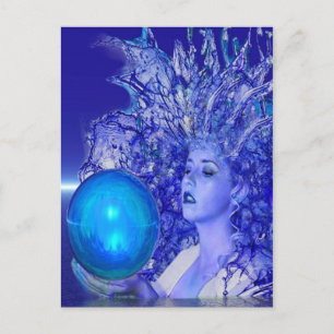Blue Crystal Postcard
