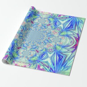 Blue Crystal Wrapping Paper