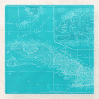 Blue Cuba Map