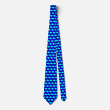 Blue cube tie