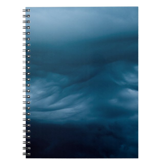 Blue cumulus clouds notebook (Front)