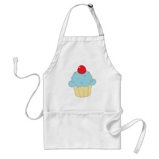 Blue Cupcake Standard Apron