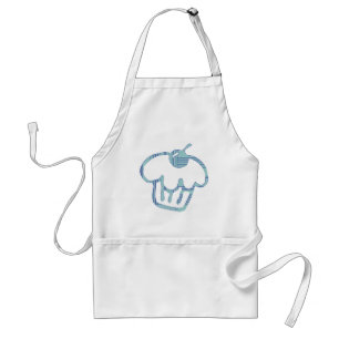 Blue Cupcake Standard Apron