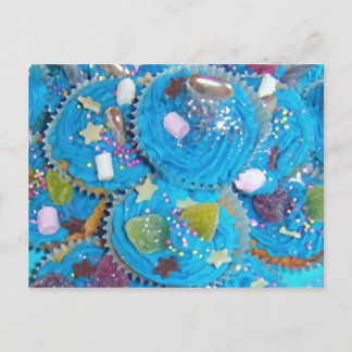Blue Cupcakes postcard