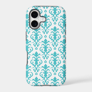 Blue Curacao Aqua Damask iPhone 5 Case
