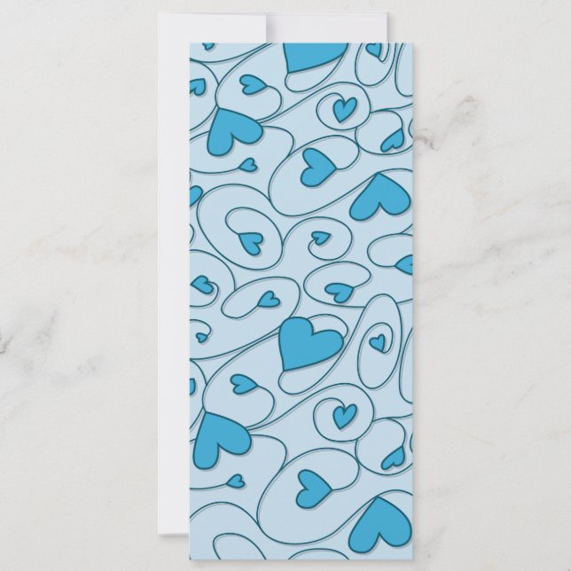 Blue curly hearts (Front)