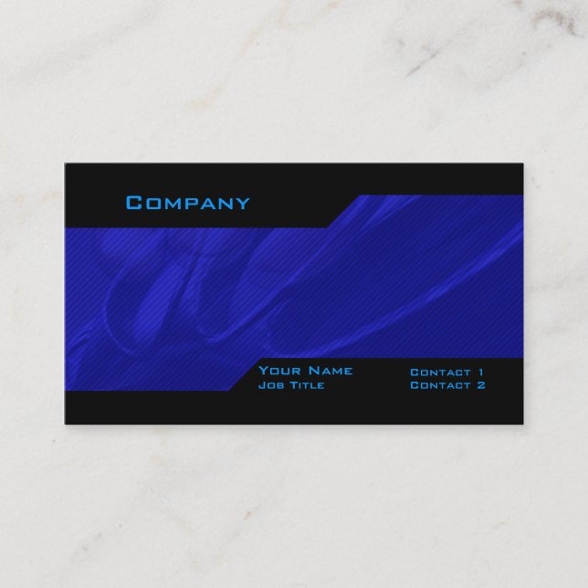 Blue Custom Business Card (Front)