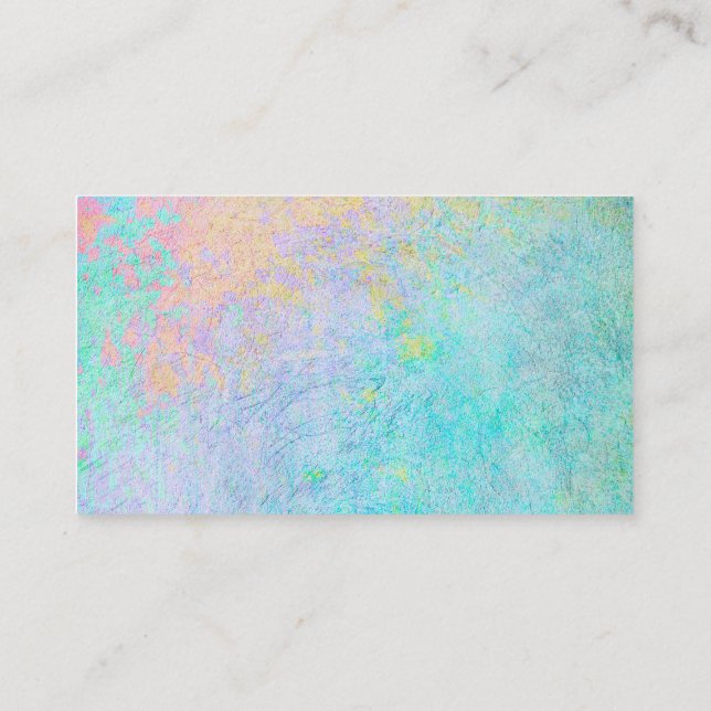 blue custom business card template distressed (Back)