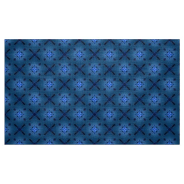 Blue Custom cotton fabric by the yard (Fat Quarter)