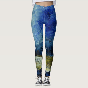 Blue Custom Leggings