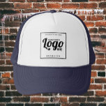 Blue Custom Logo Hat<br><div class="desc">Feel free to personalise and customise this blue custom logo hat for your business employees and staff or for promotional and marketing purposes. Edit options are available.</div>