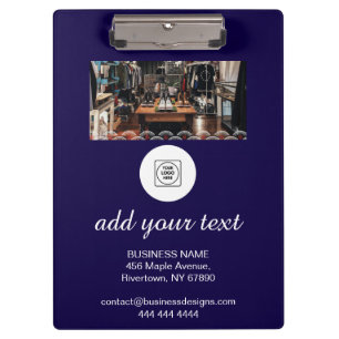 Blue Custom Logo Promo Photo X clipboard