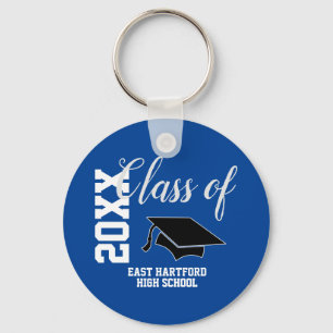Blue Custom Senior Class 2021 Favour Keychain