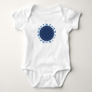 Blue Customisable Baby Design Bodysuit
