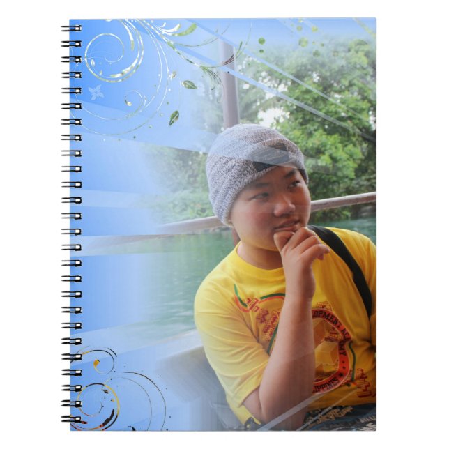 blue customised notebook (Front)