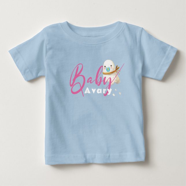 Blue Cute Baby Ghost Pacifier Scarf Boo  T-Shirt (Front)