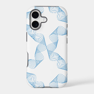 Blue, cute, simple, elegant geometric pattern art