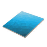 Blue cyan gradient geometric mesh pattern Triangle Tile<br><div class="desc">Triangle geometric mesh with light dark blue ombre gradient. 
pattern,  ombre,  mesh,  triangles,  geometry,  geometric,  gradient,  cool,  triangle,  bright,  blue,  cyan</div>