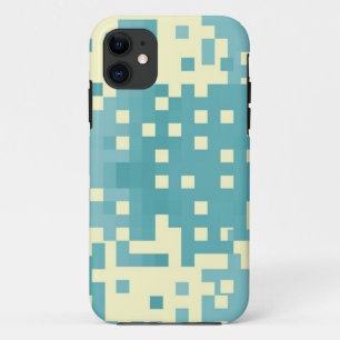 Blue & Cyan Pixel Pattern Case-Mate iPhone Case