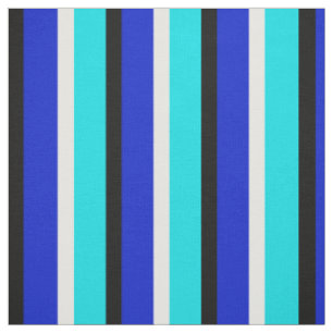 Blue Cyan Stripes Textile Fabric