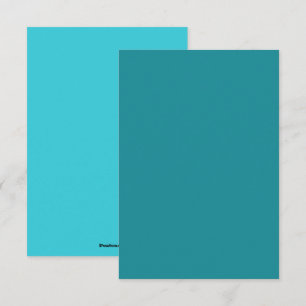 Blue Cyan Teal Turquoise Spring Season Solid Colou Card