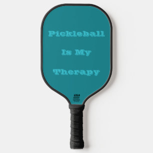 Blue Cyan Teal Turquoise Spring Season Solid Colou Pickleball Paddle