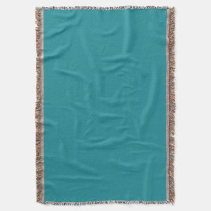 Blue Cyan Teal Turquoise Spring Season Solid Colou Throw Blanket