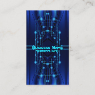 Blue Cyber Circuits Business Card 2