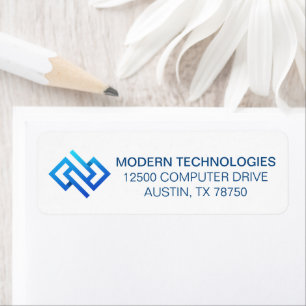 Blue Cyber Security Computer Symbol Return Address