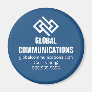 Blue Cyber Technology Computer Company Custom Magnet