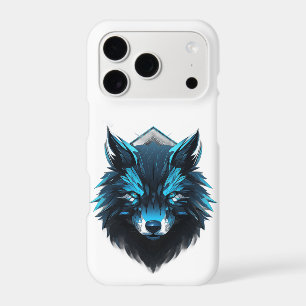 Blue Cyber Wolf Graphic