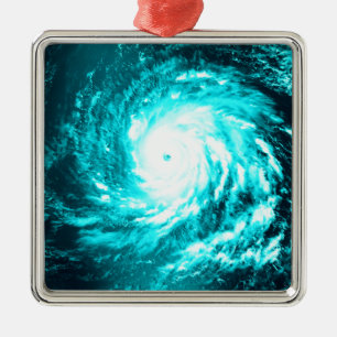 Blue Cyclone Metal Tree Decoration