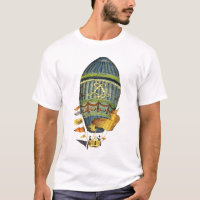 Blue Cylindrical Hot Air Balloon