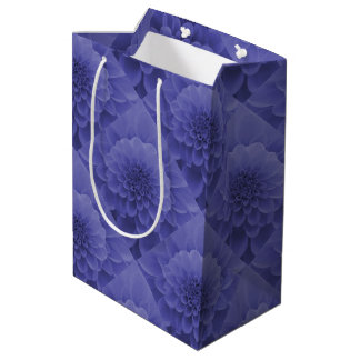 Blue Dahlia Medium Gift Bag