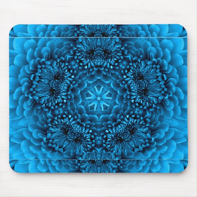 BLUE DAHLIA MOUSE PAD (Front)