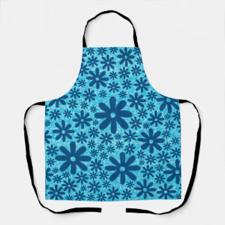 Blue Daisies Apron