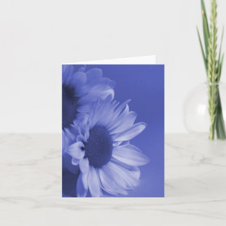 Blue Daisies Blank Floral Greeting Card