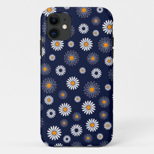 Blue Daisies Floral Background Case-Mate iPhone Case