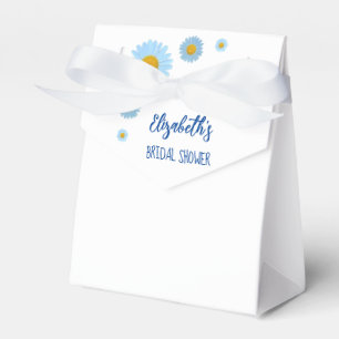 Blue Daisies Floral Bridal Shower Favour Box