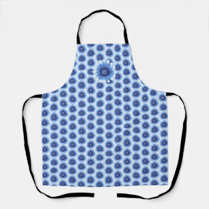 Blue Daisy All-Over Print Apron