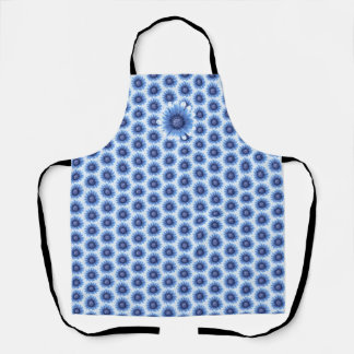 Blue Daisy All-Over Print Apron