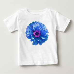 Blue Daisy, blue floral photo Baby T-Shirt