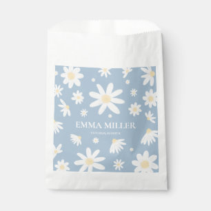Blue Daisy Flower Favour Bags